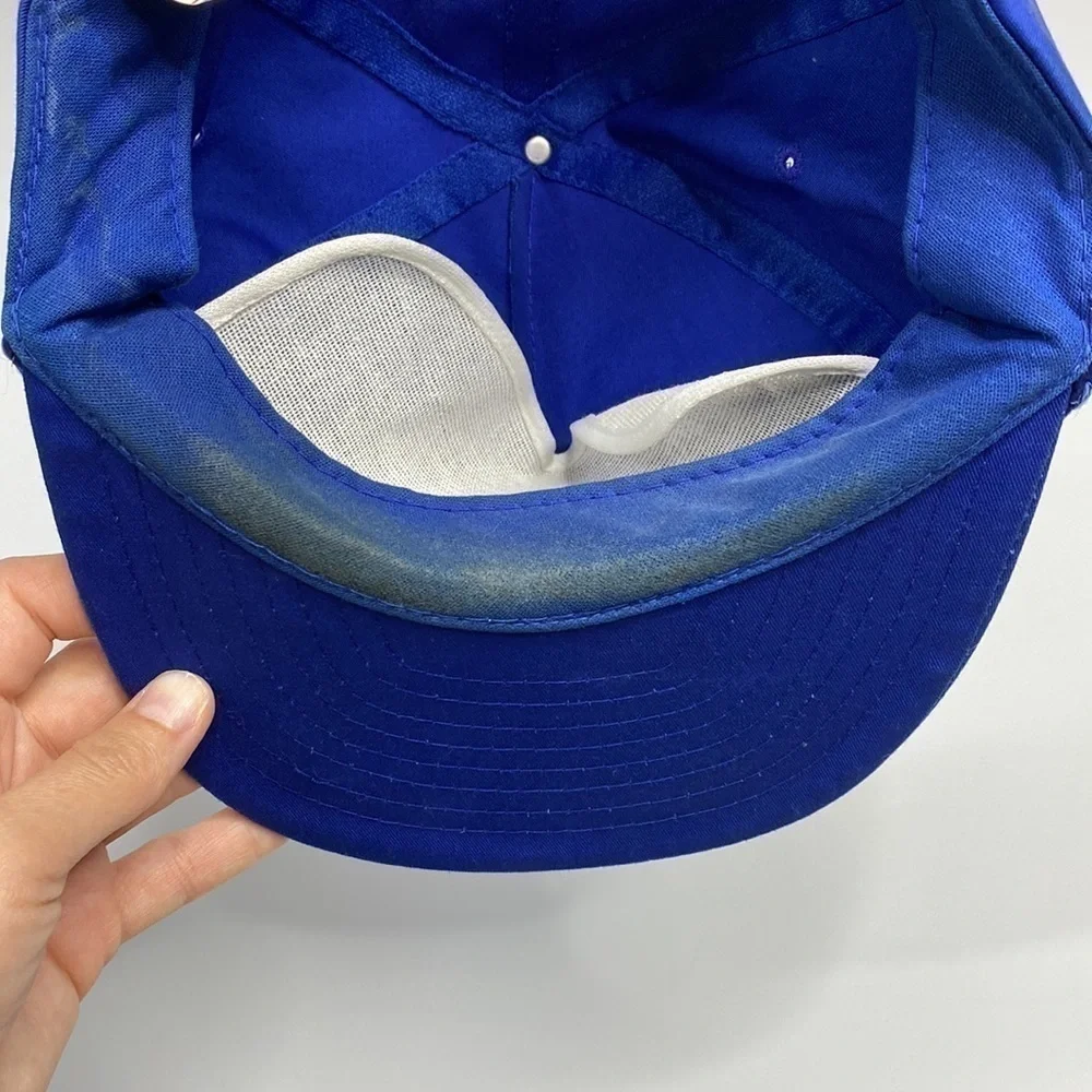 Vintage Nissin TAX AIR Blue Snapback Hat 80s